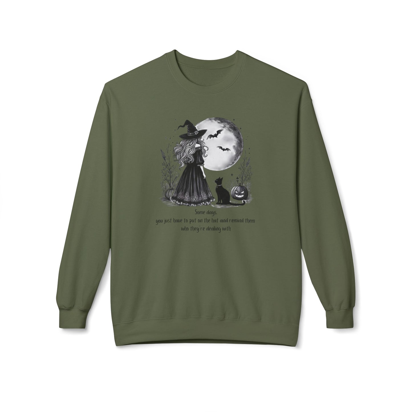 Enchanting Moon Halloween Witch Sweatshirt
