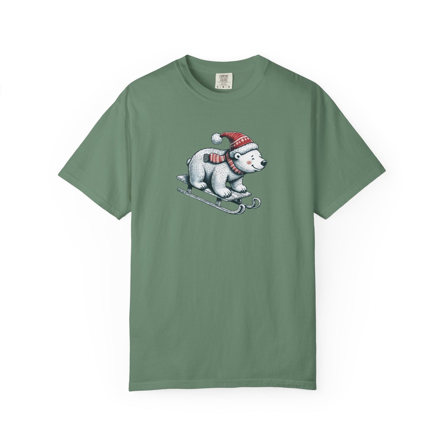 Let It Snow Polar Bear Comfort Colors Tee