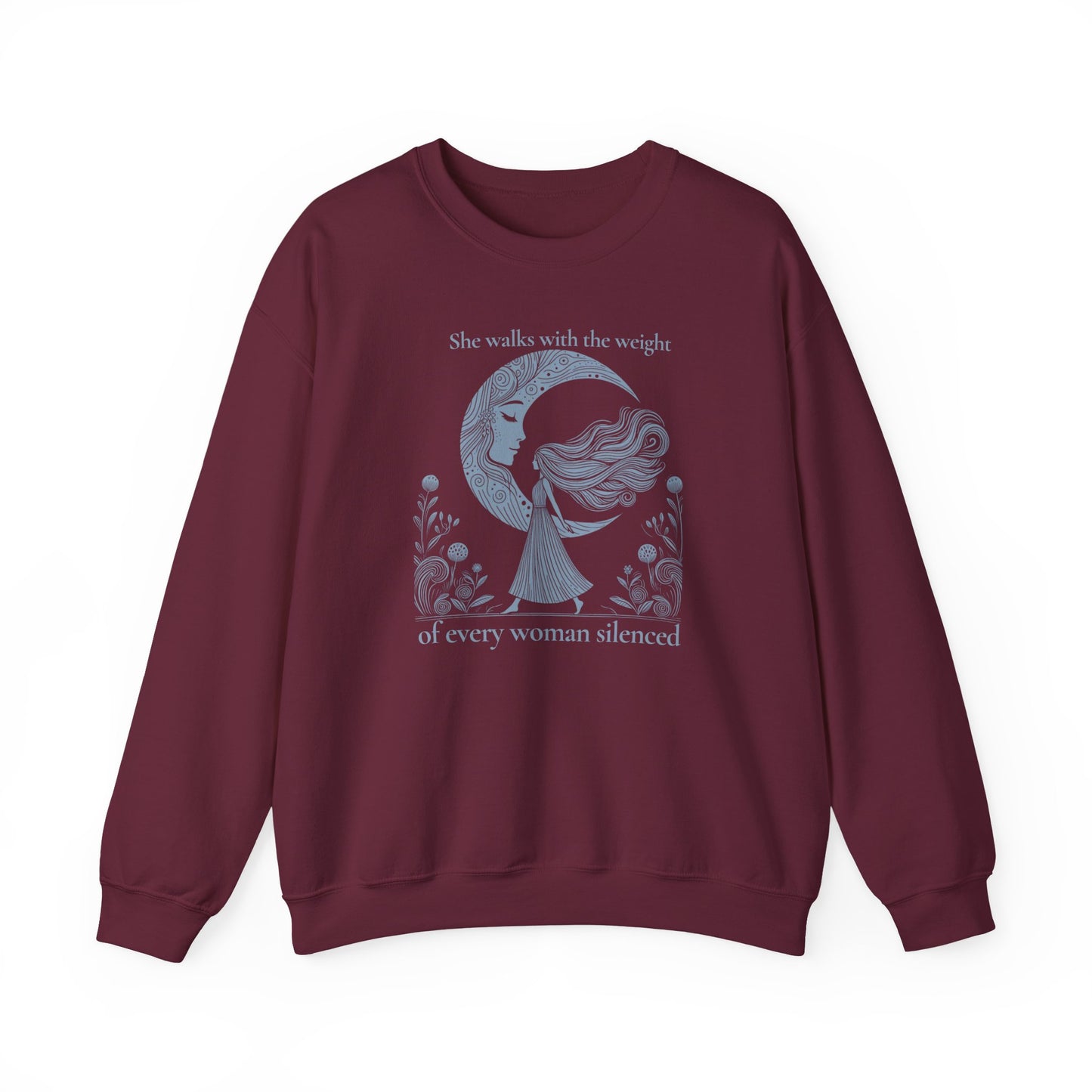 The Weight of Silence Celestial Art Sweatshirt | Mystic Den