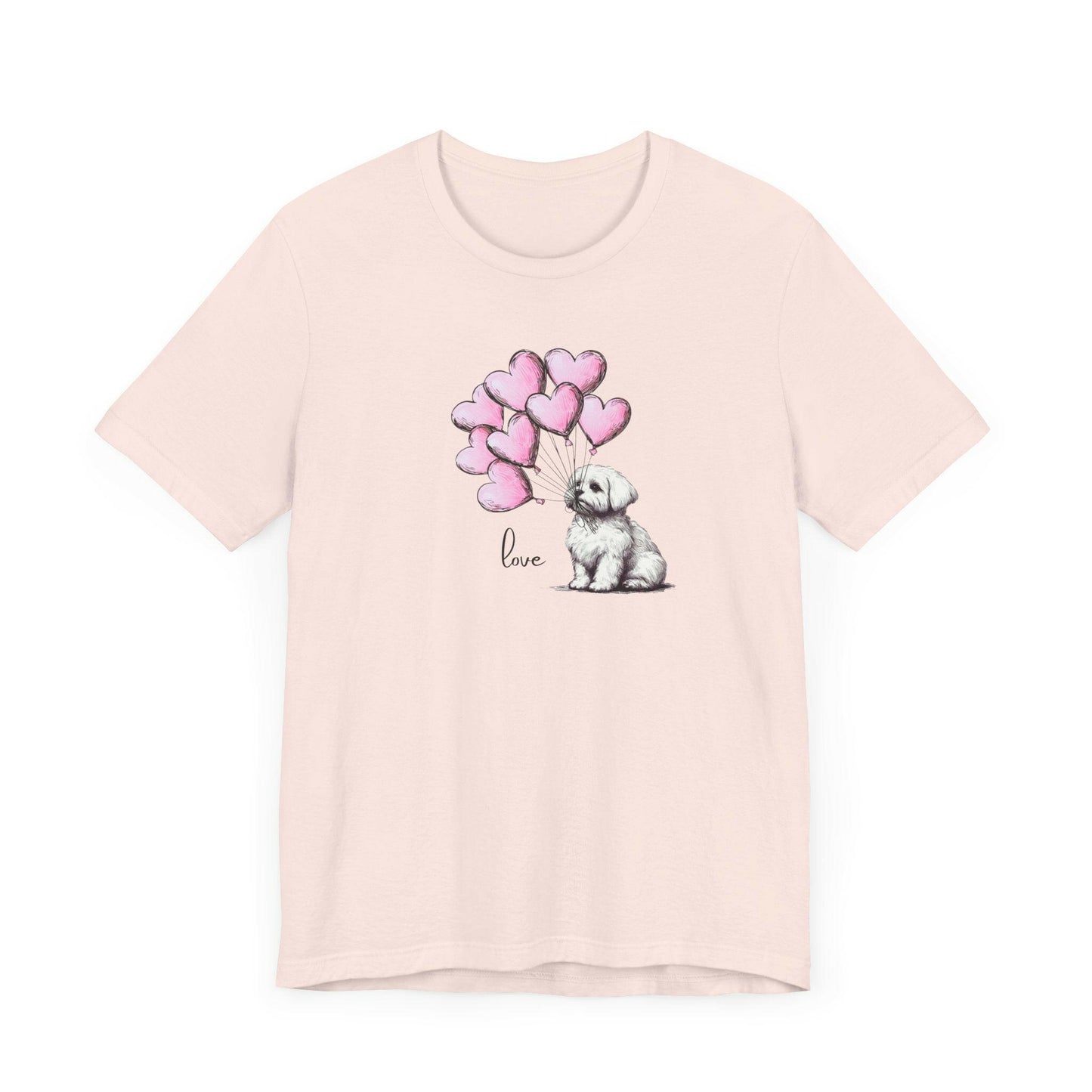 Maltese Dog Balloon Tee - Stompy Paws