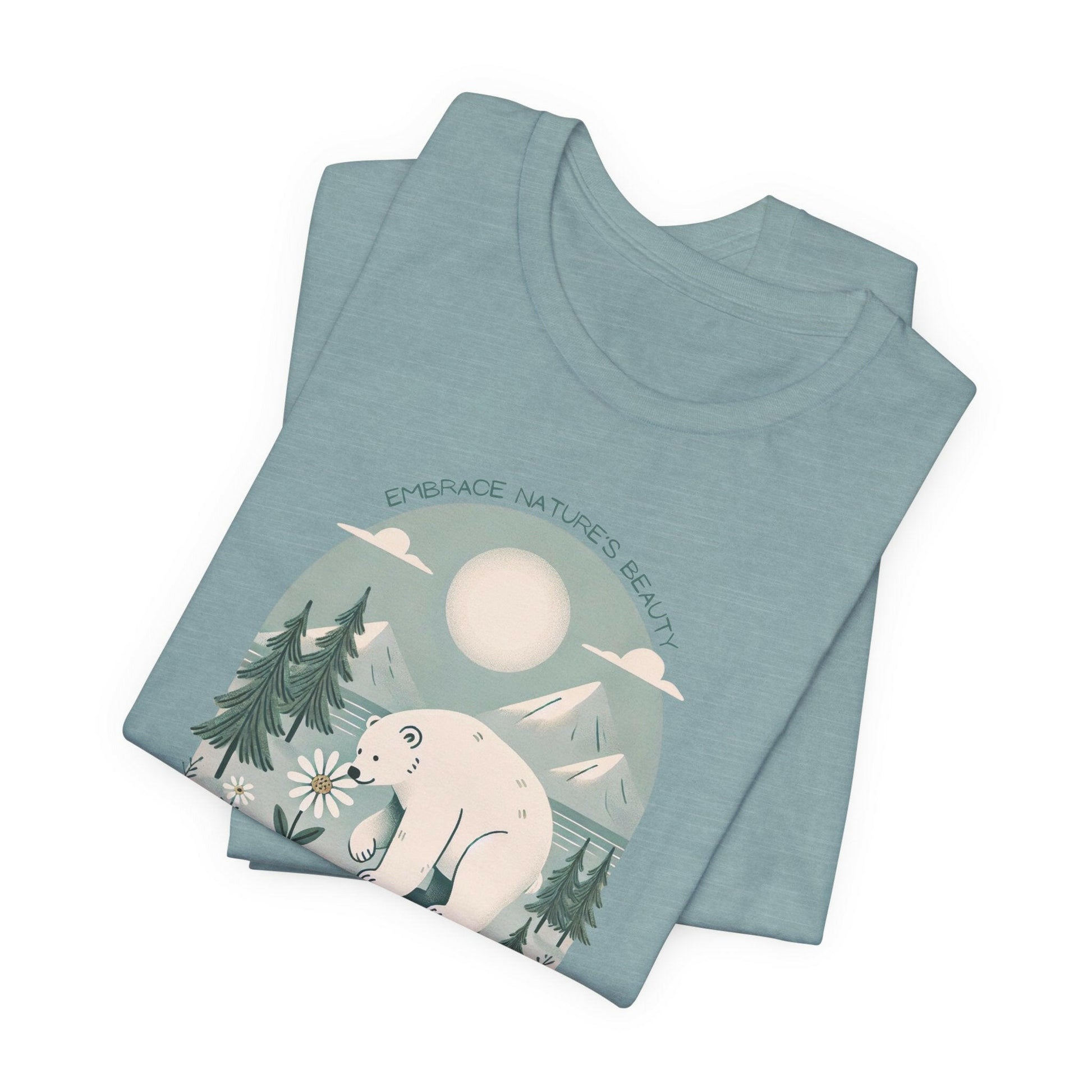 Nature Lover's Unisex Tee - 'Embrace Nature's Beauty' Graphic T-Shirt - Stompy Paws