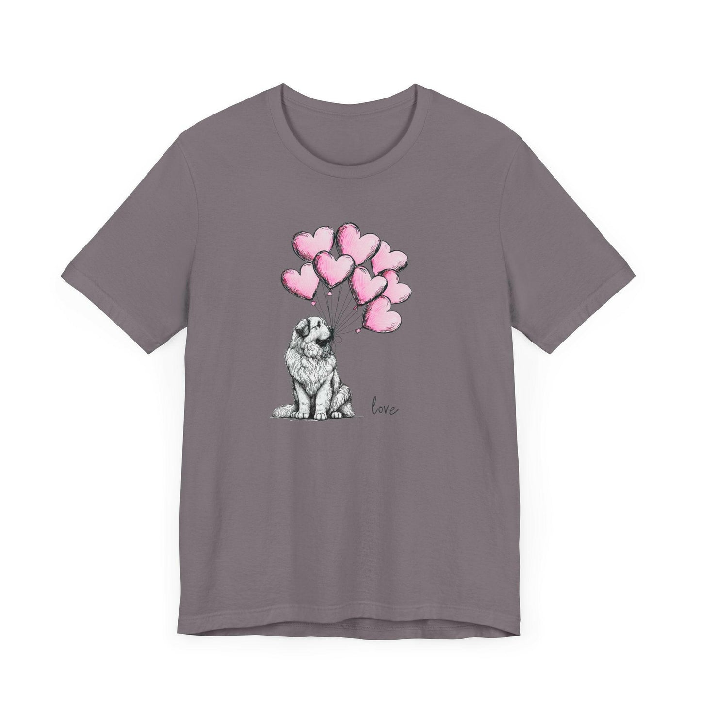 Great Pyrenees Dog Heart Balloons Tee