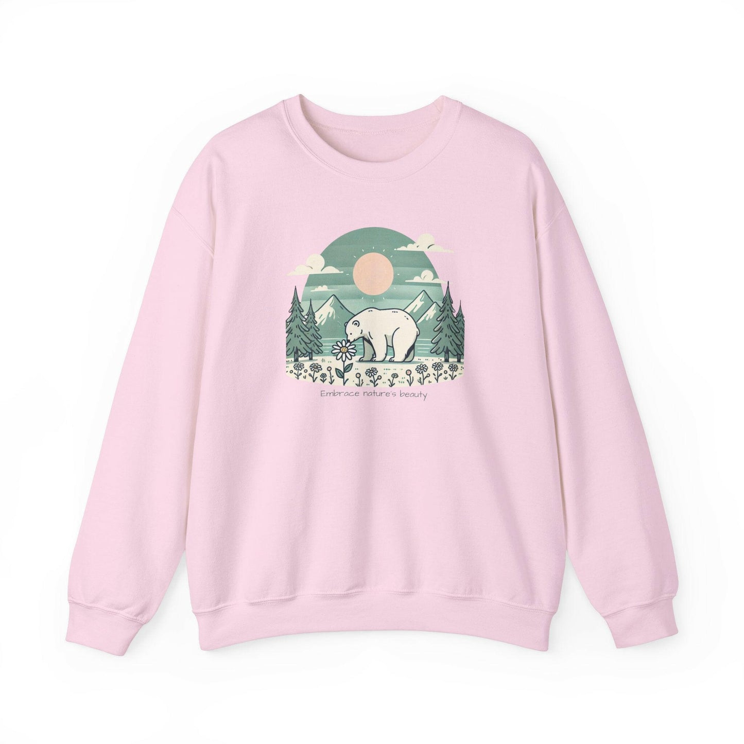 Polar Bear Sweatshirt - Nature-Inspired Unisex Crewneck