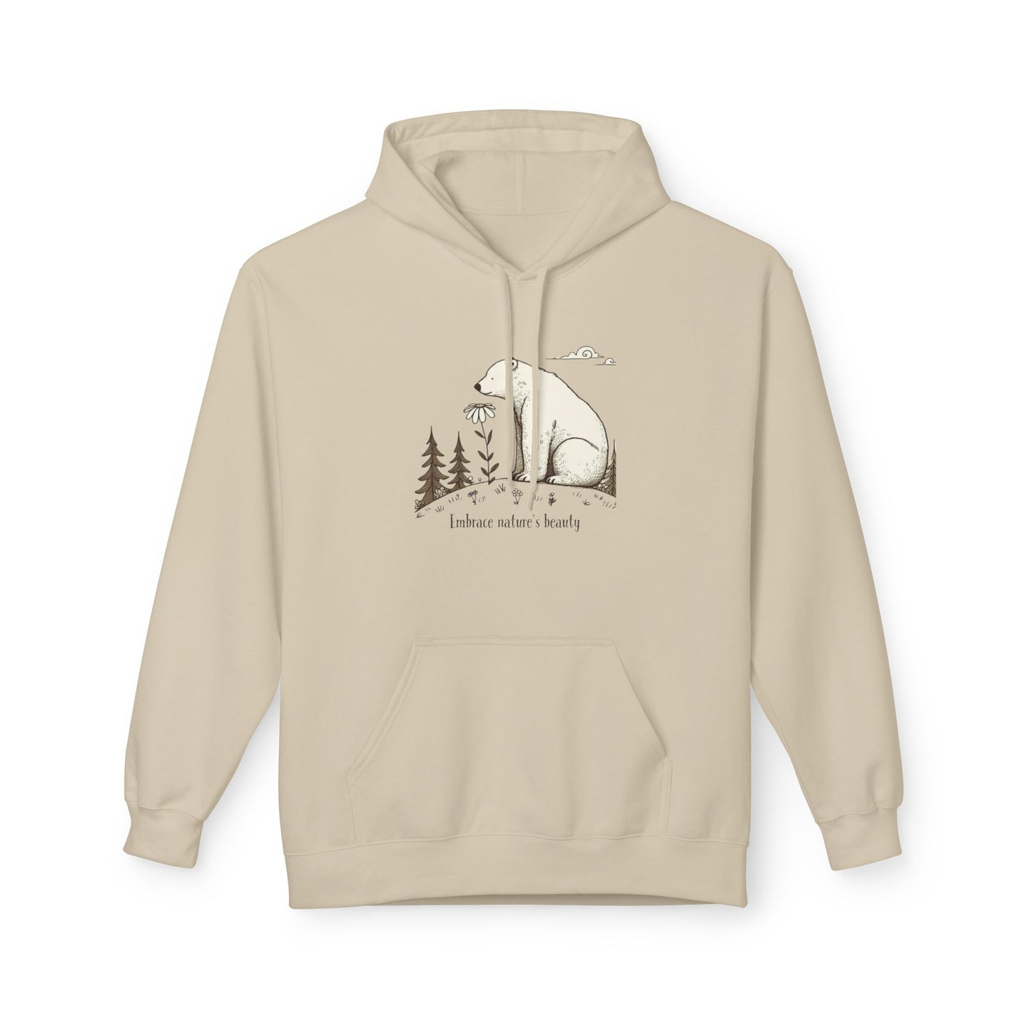 Polar Bear Nature Hoodie | Midweight Unisex Hoodie