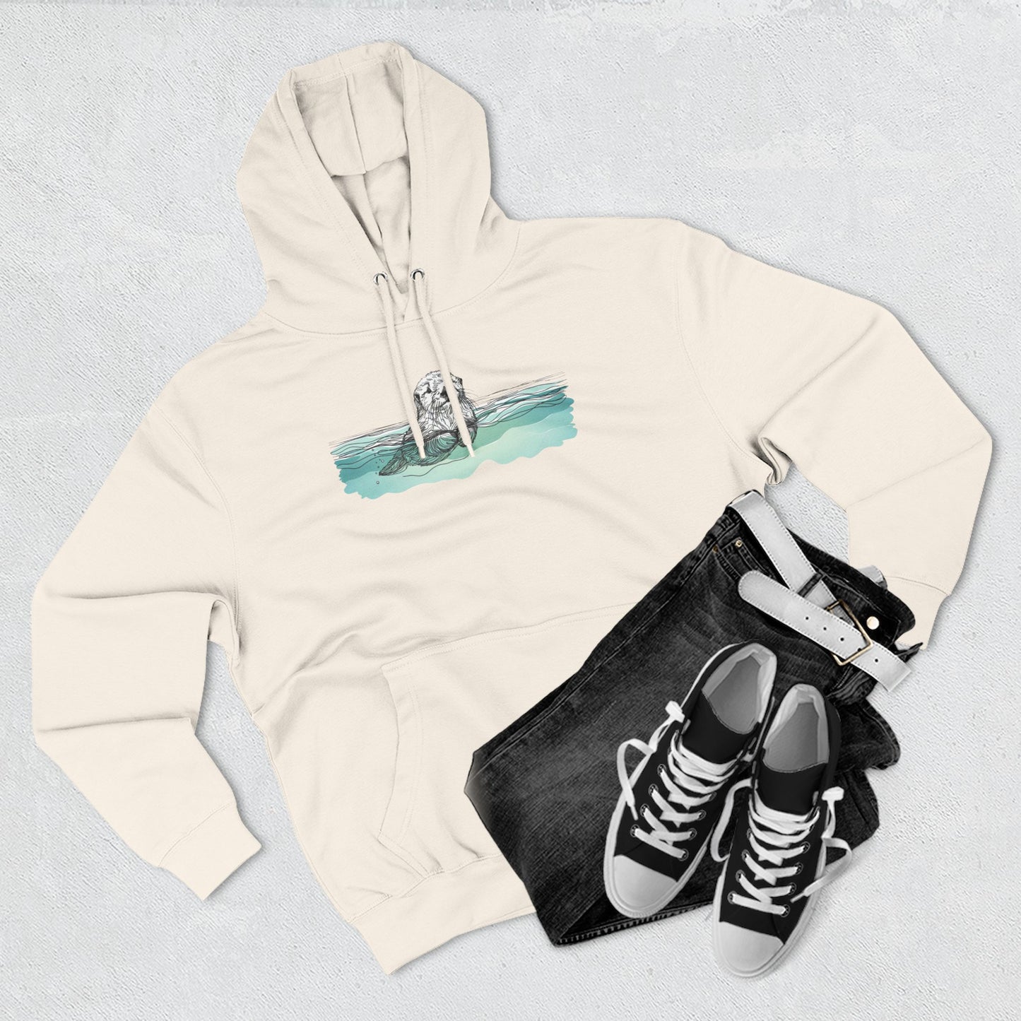 Otter in the Water Hoodie