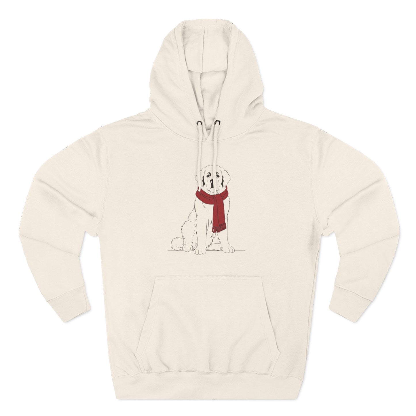 Great Pyrenees Winter Scarf Hoodie