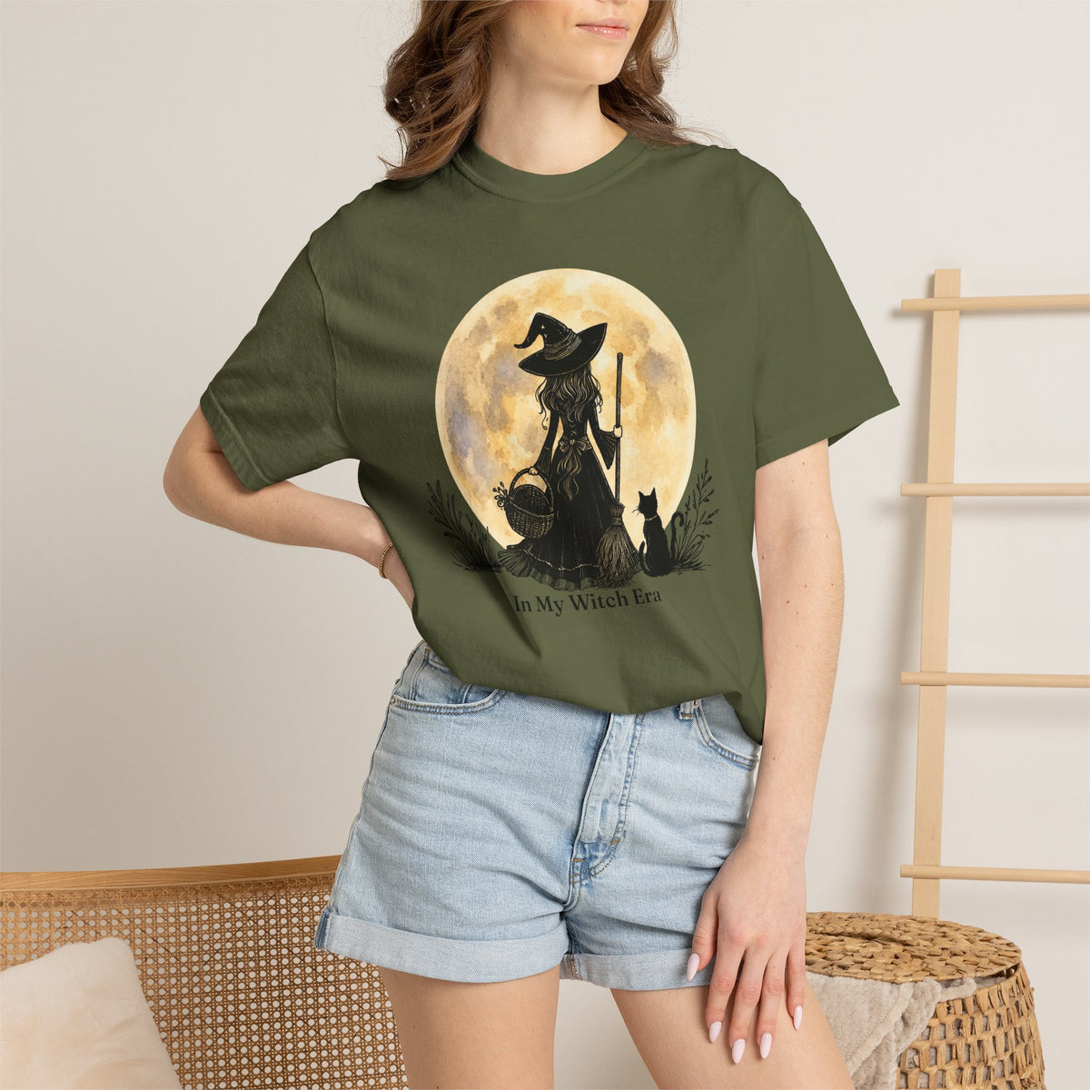 In My Witch Era Graphic Tee | Moon Witch Comfort Colors Shirt