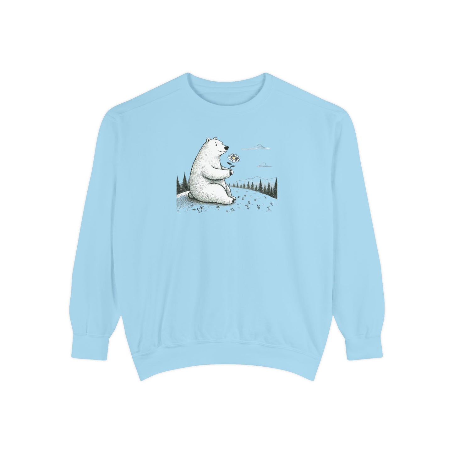 Woodland Bear Wildflower Sweatshirt