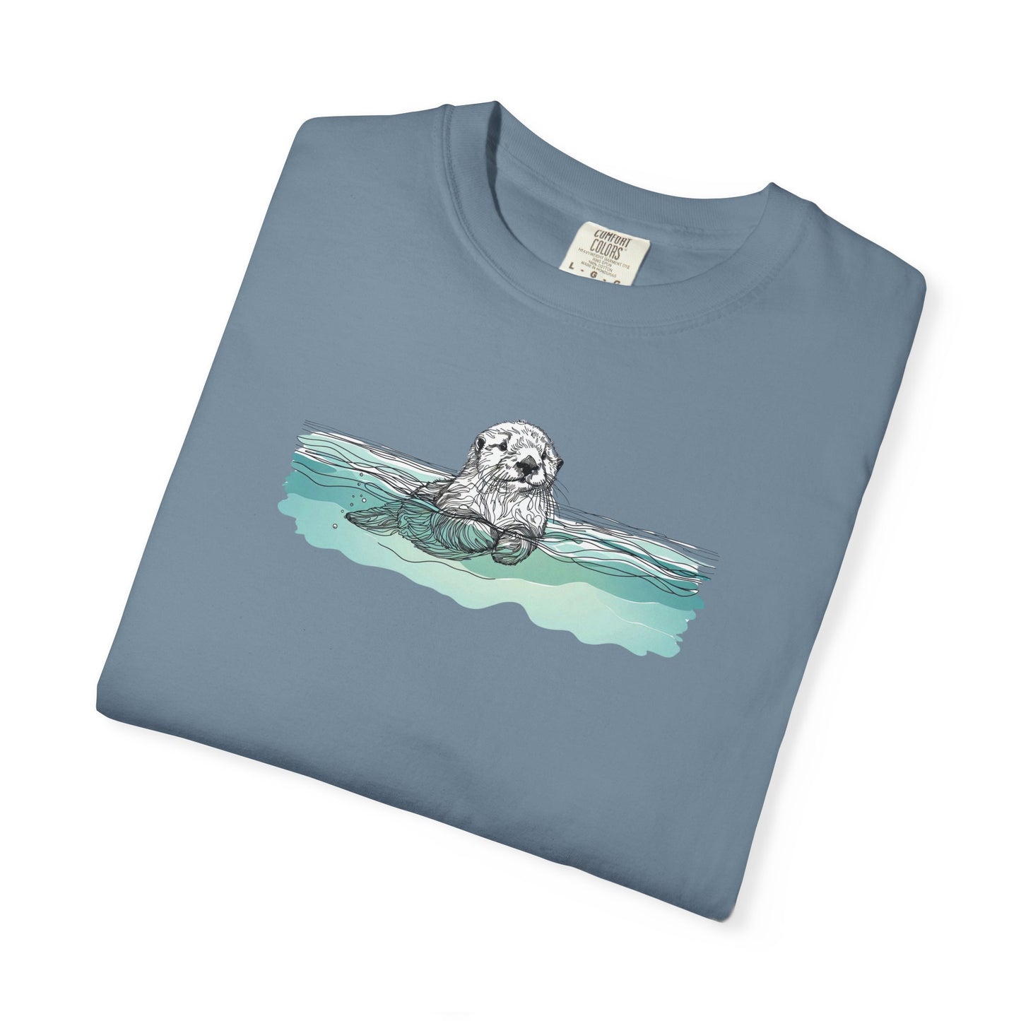 Otter in the Water Comfort Colors Tee