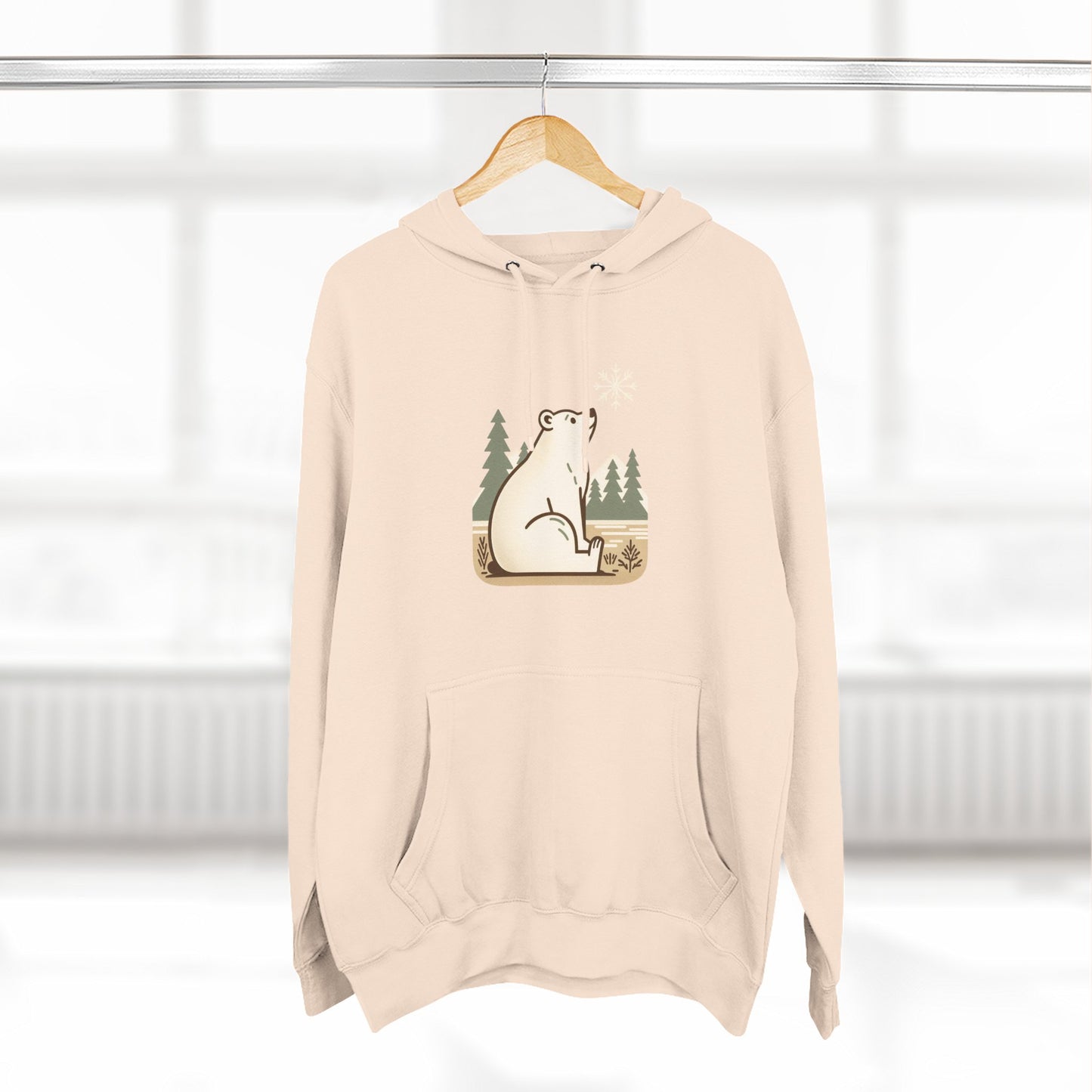 Polar Bear Snowflake Hoodie