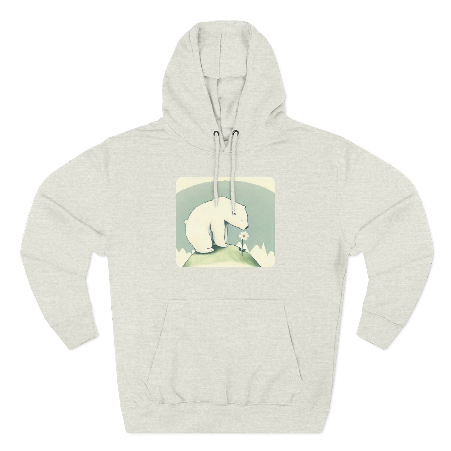 Polar Bear  Wildflower Hoodie