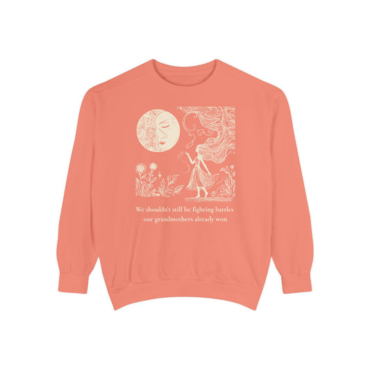 Feminist Moonlight Sweatshirt – Quiet Strength & Soft Power