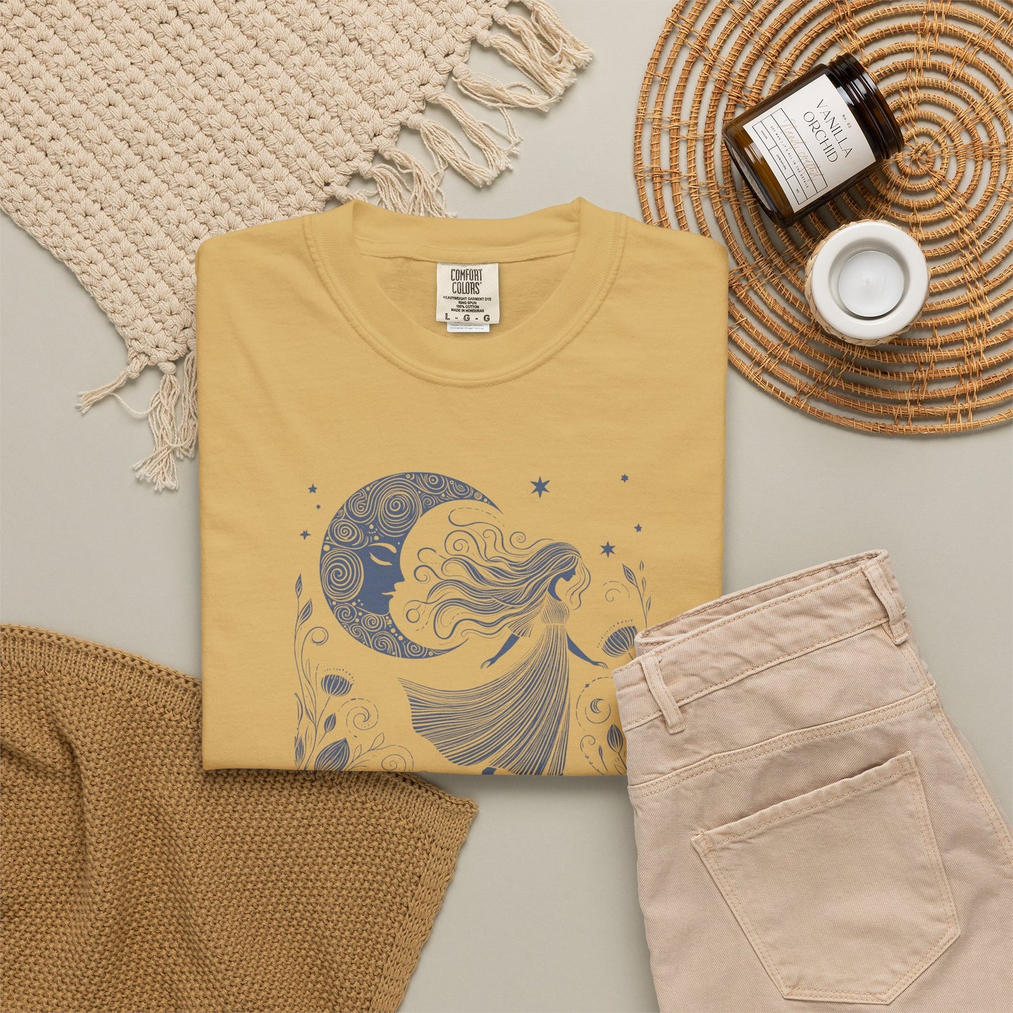 Moonlit Wildflower Woman Comfort Colors Tee