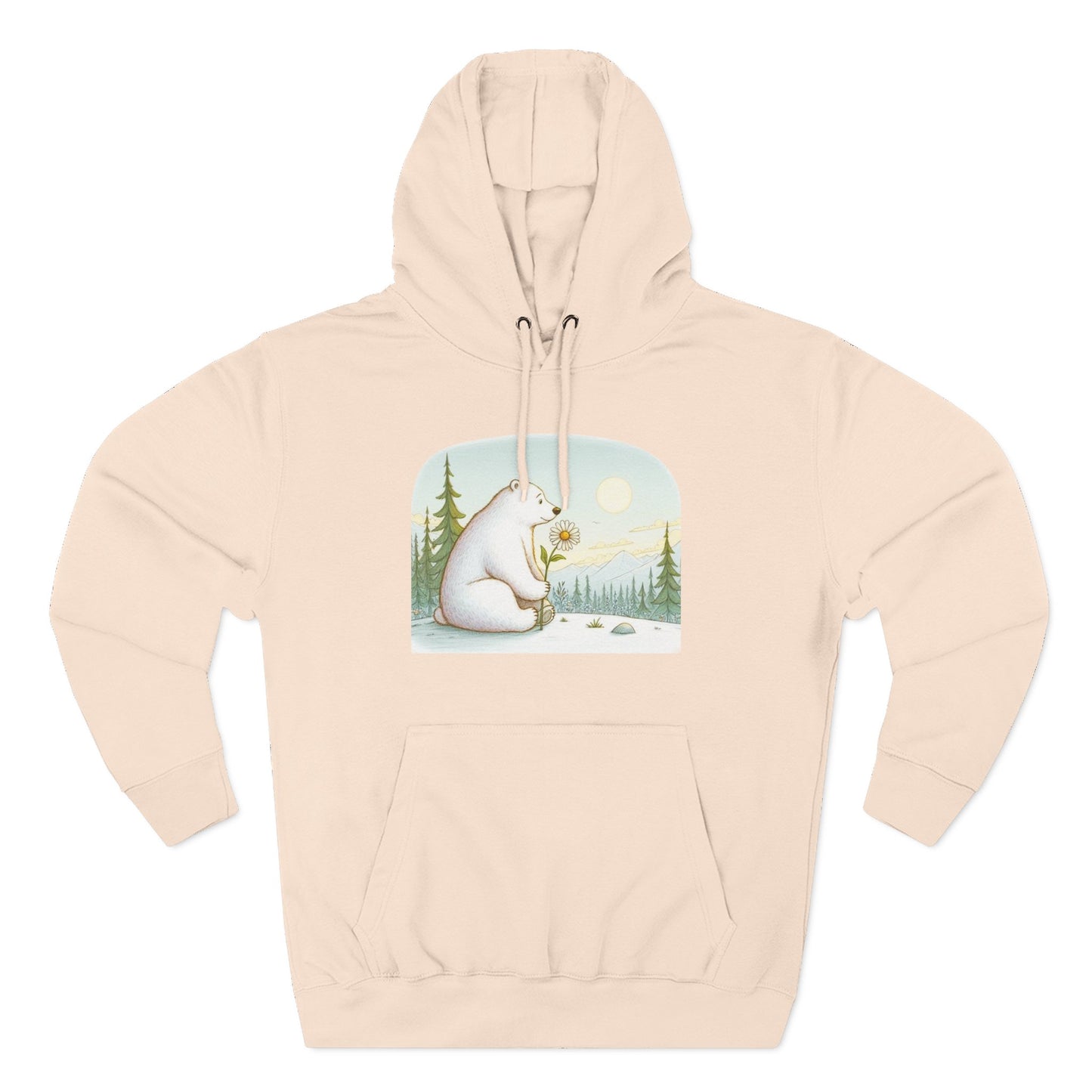 Polar Bear Mountain View Meadow Hoodie