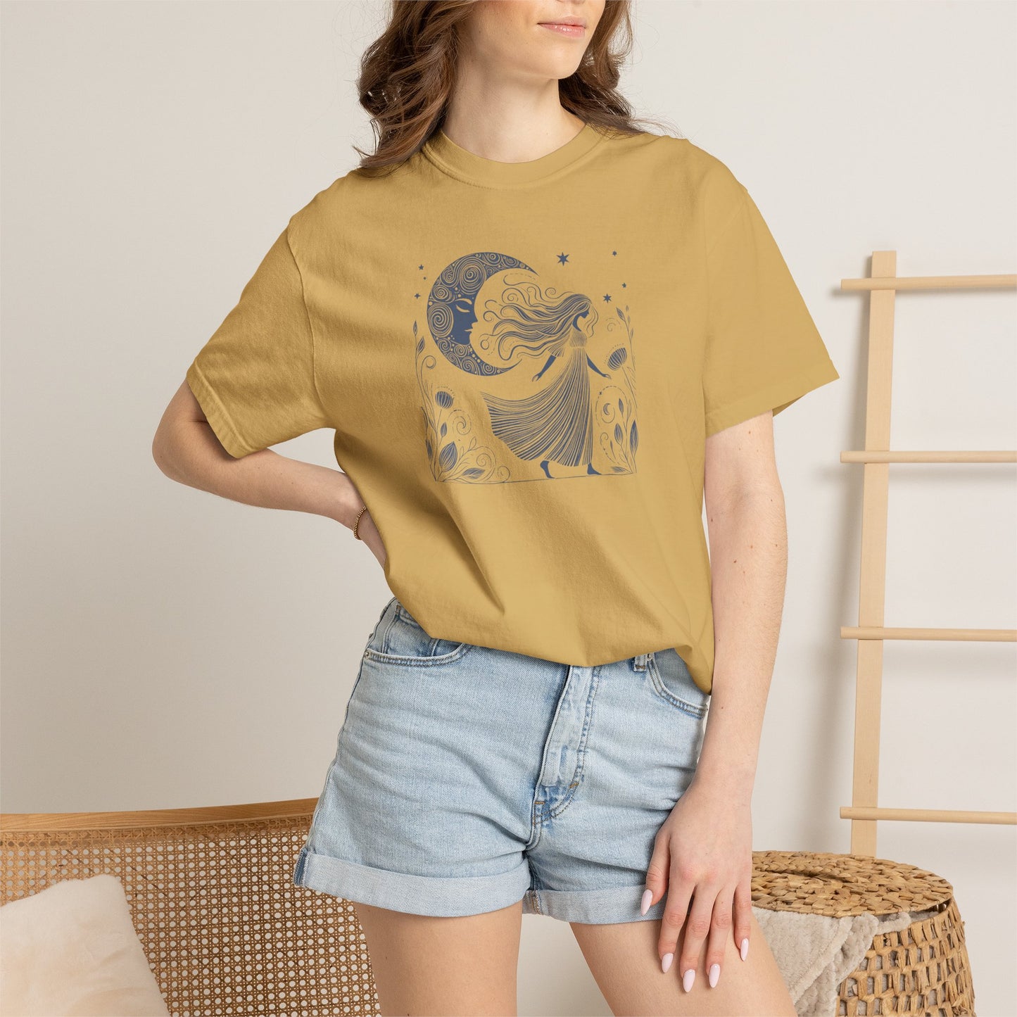 Moonlit Wildflower Woman Comfort Colors Tee