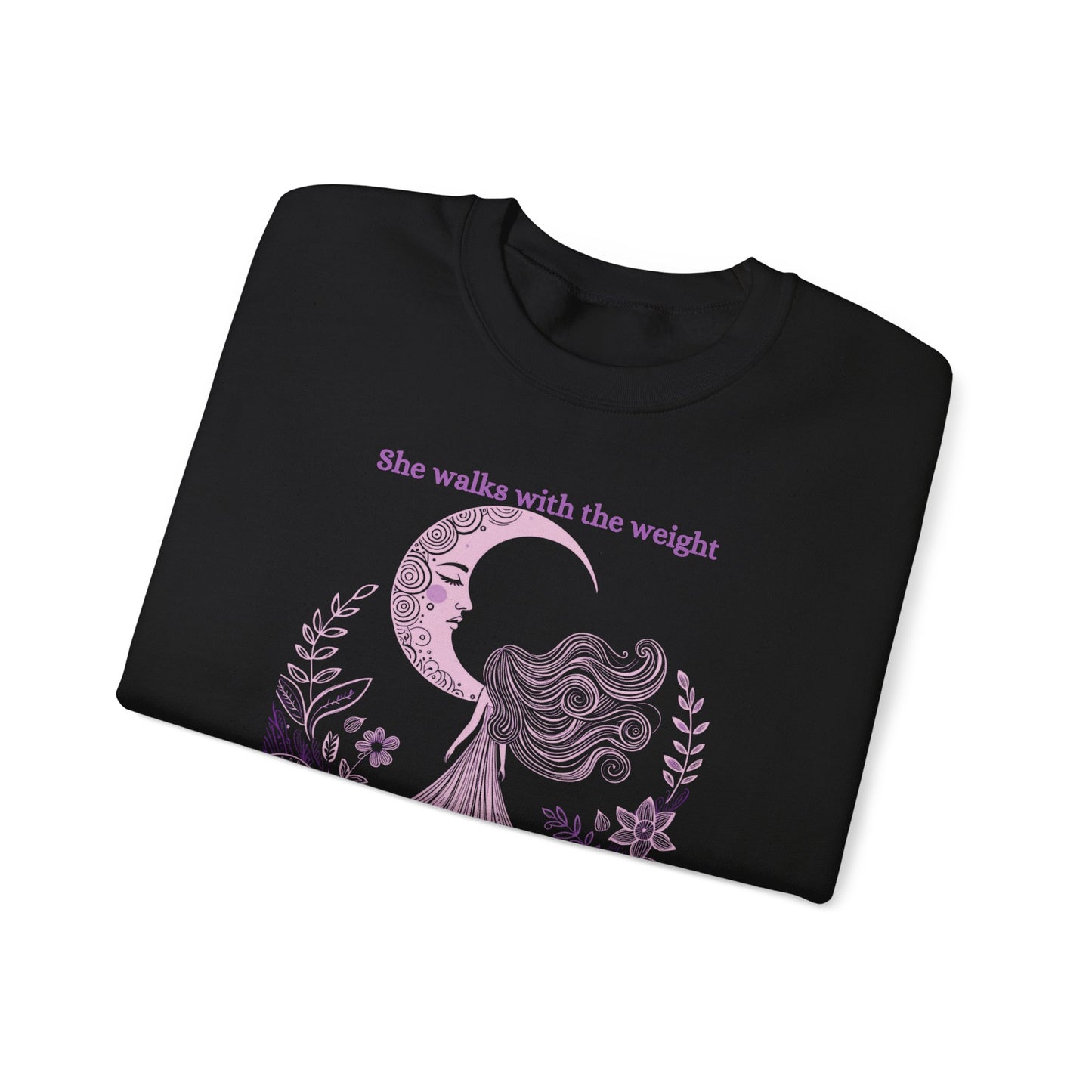 The Weight of Silence Celestial Art Sweatshirt | Mystic Den