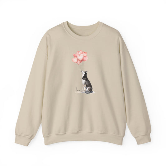 The Infinite Affection Husky Art Sweatshirt | Storybook Den