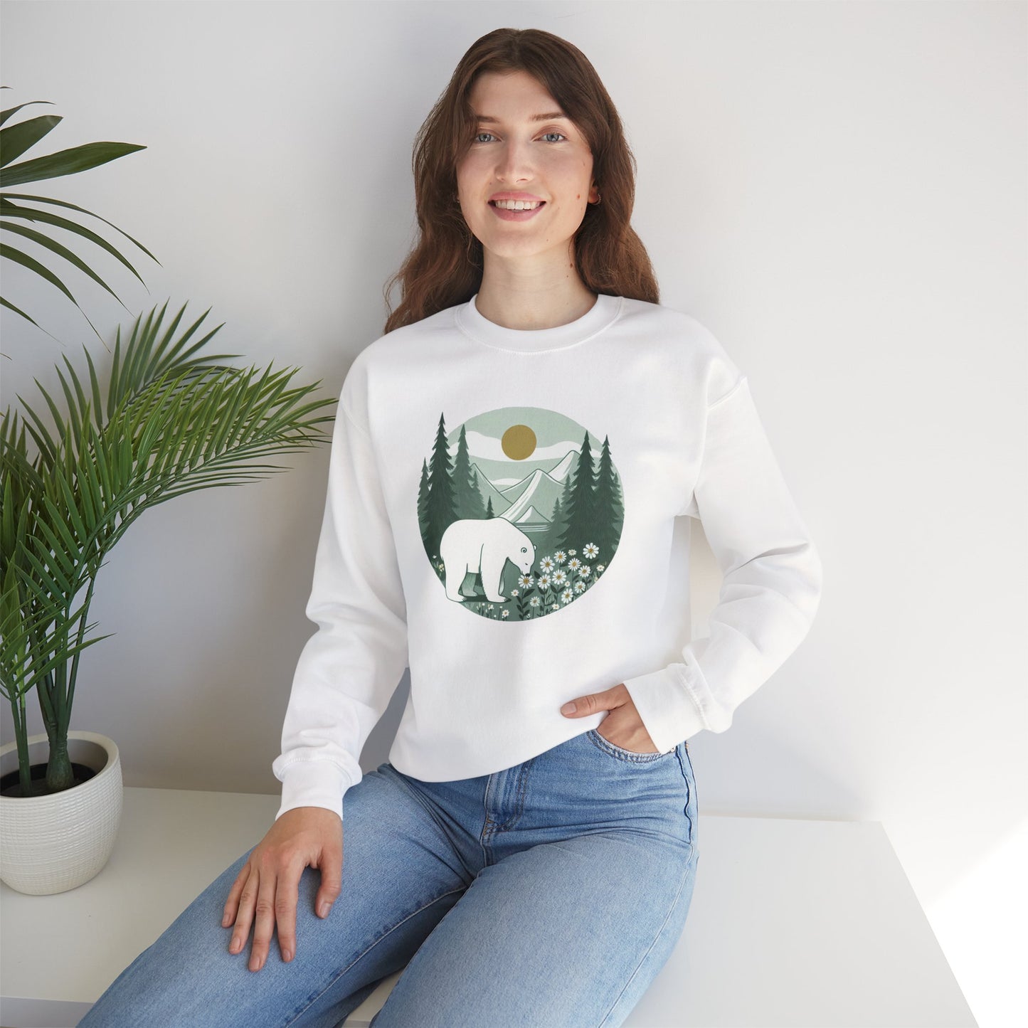 Polar Bear in the Pines Sweatshirt | Polar Den Edition