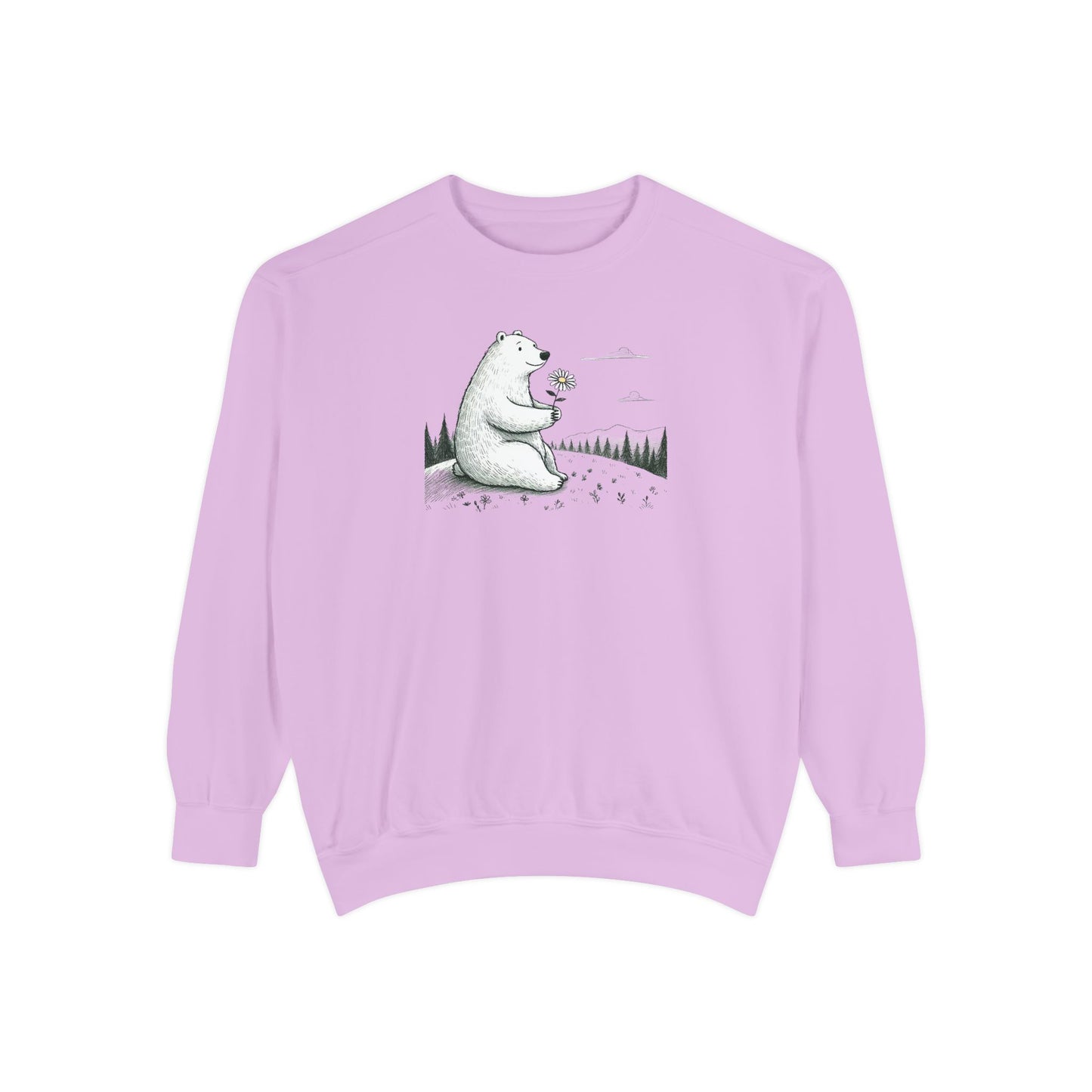 Woodland Bear Wildflower Sweatshirt