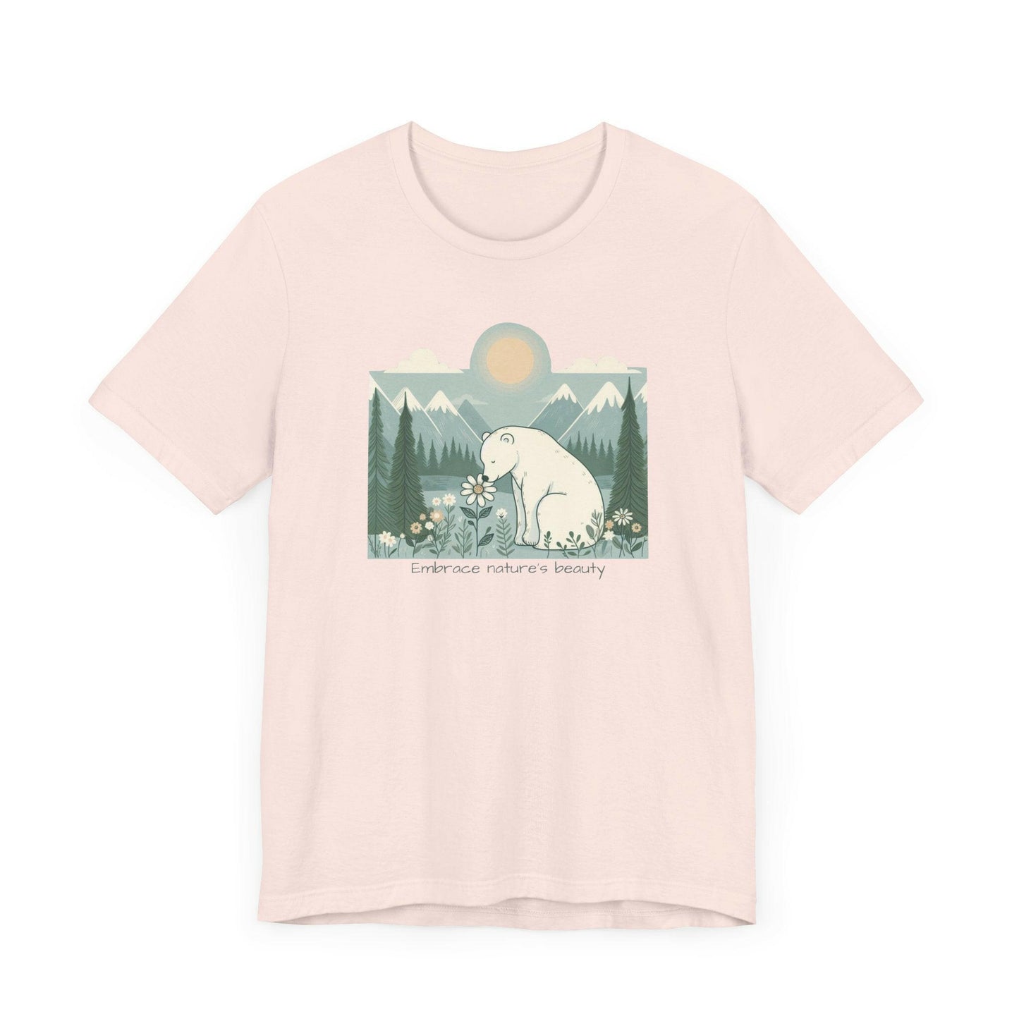 Polar Bear Nature-Inspired Unisex Tee - 'Embrace Nature's Beauty'