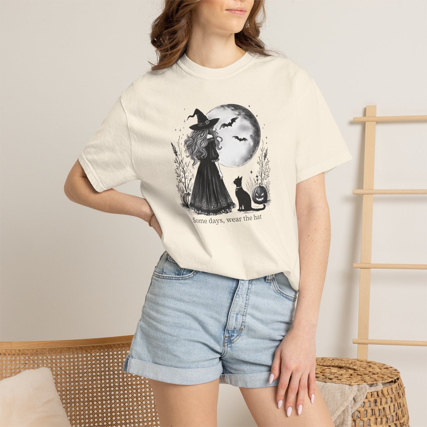 Comfort Colors Halloween Witch Moon Tee
