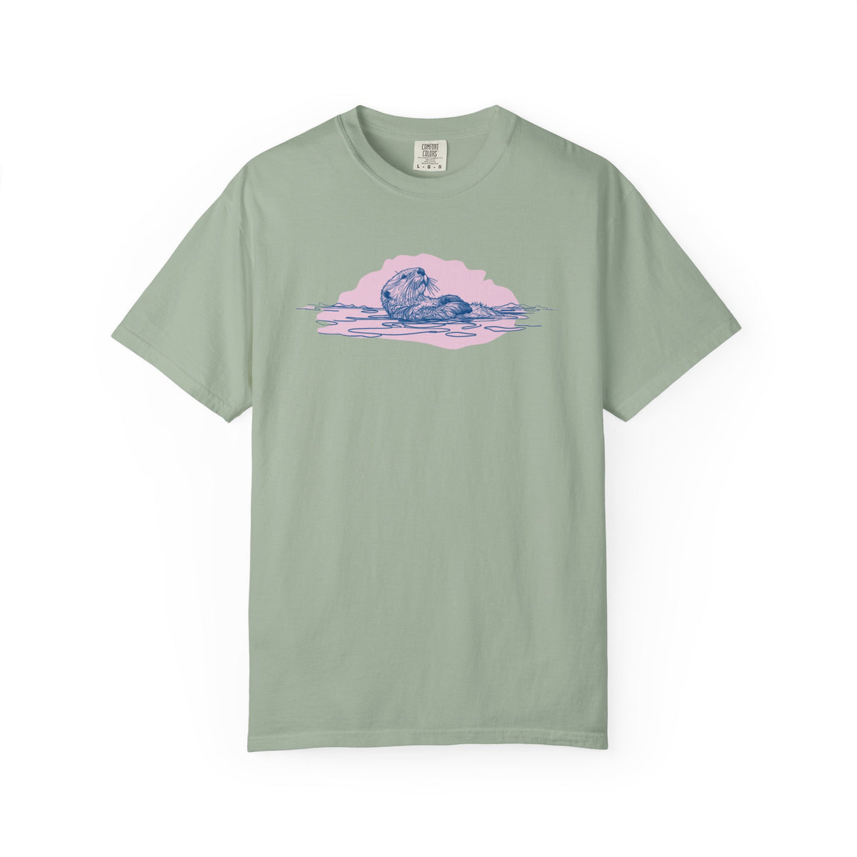 Sea Otter T-Shirt | Floating Otter Comfort Colors Tee