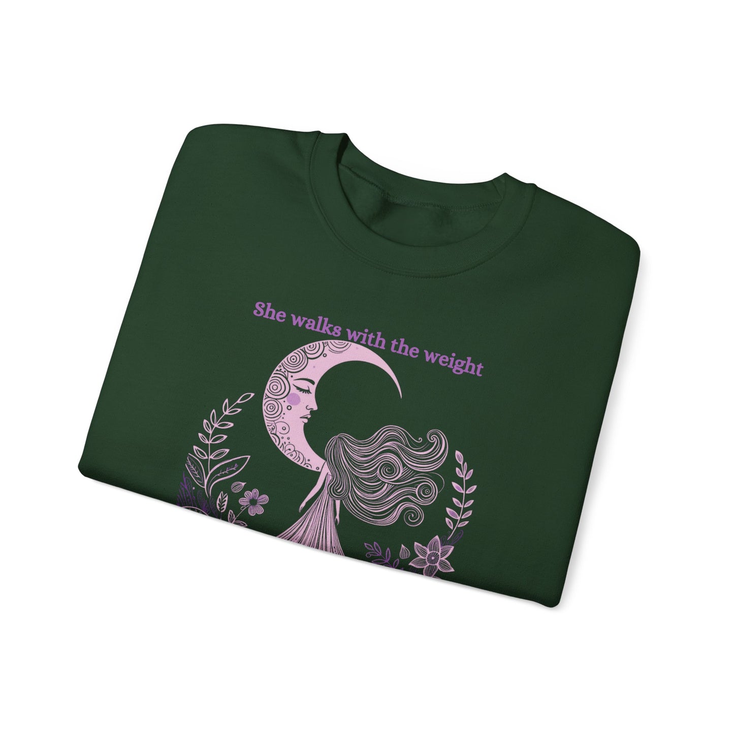 The Weight of Silence Celestial Art Sweatshirt | Mystic Den