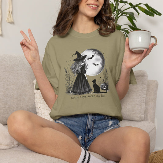 Comfort Colors Halloween Witch Moon Tee