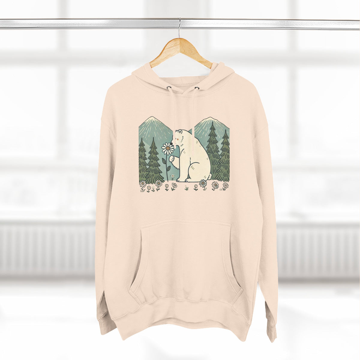 Woodland Polar Bear Hoodie