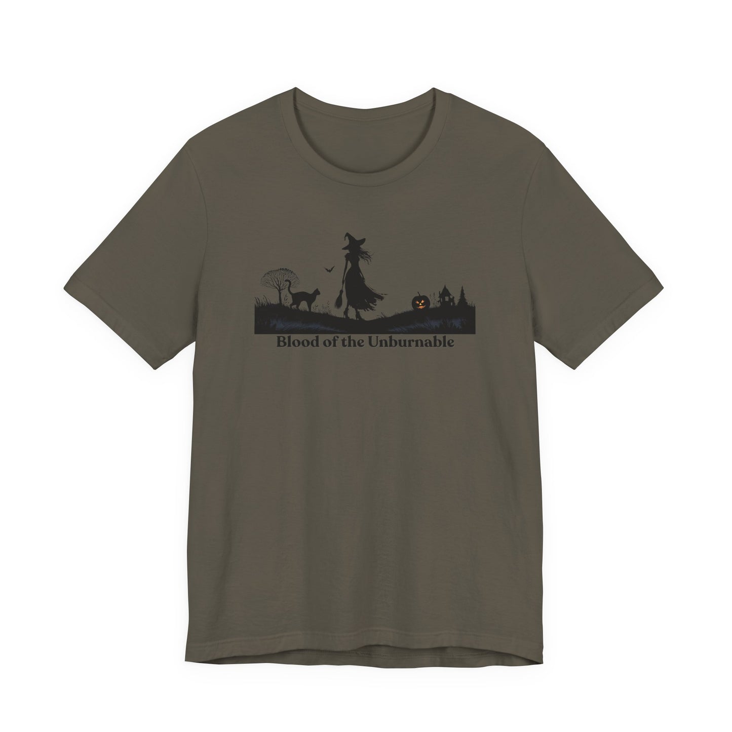 Enchanting Witchcraft T-Shirt | Blood of the Unburnable Witch T-Shirt | Spooky Halloween Graphic Tee