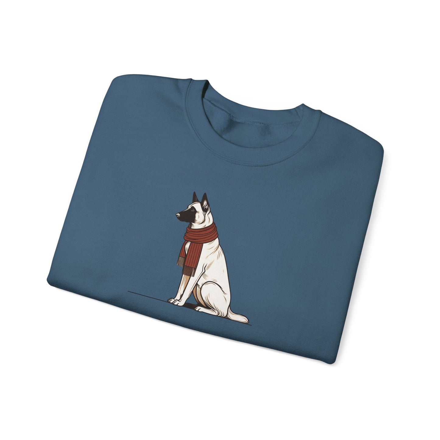 Belgian Malinois Scarf Premium Sweatshirt | Cozy Den Edition