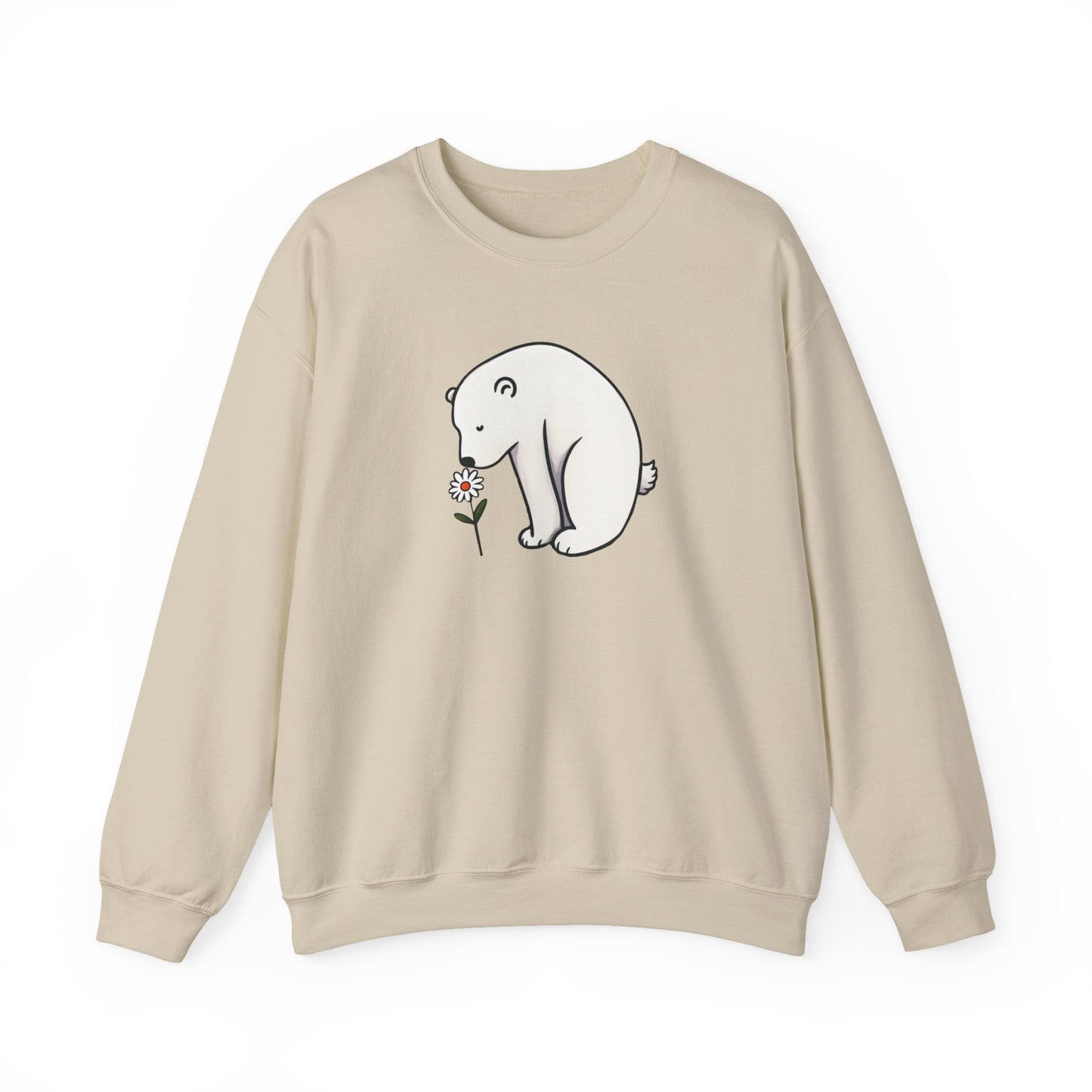 Polar Bear Daisy Sweatshirt | Polar Den Edition