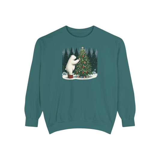 Alpine Christmas Polar Bear Sweatshirt