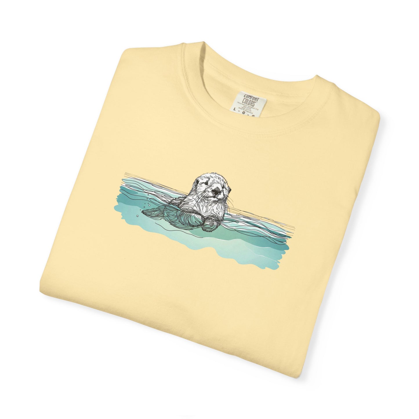 Otter in the Water Comfort Colors Tee