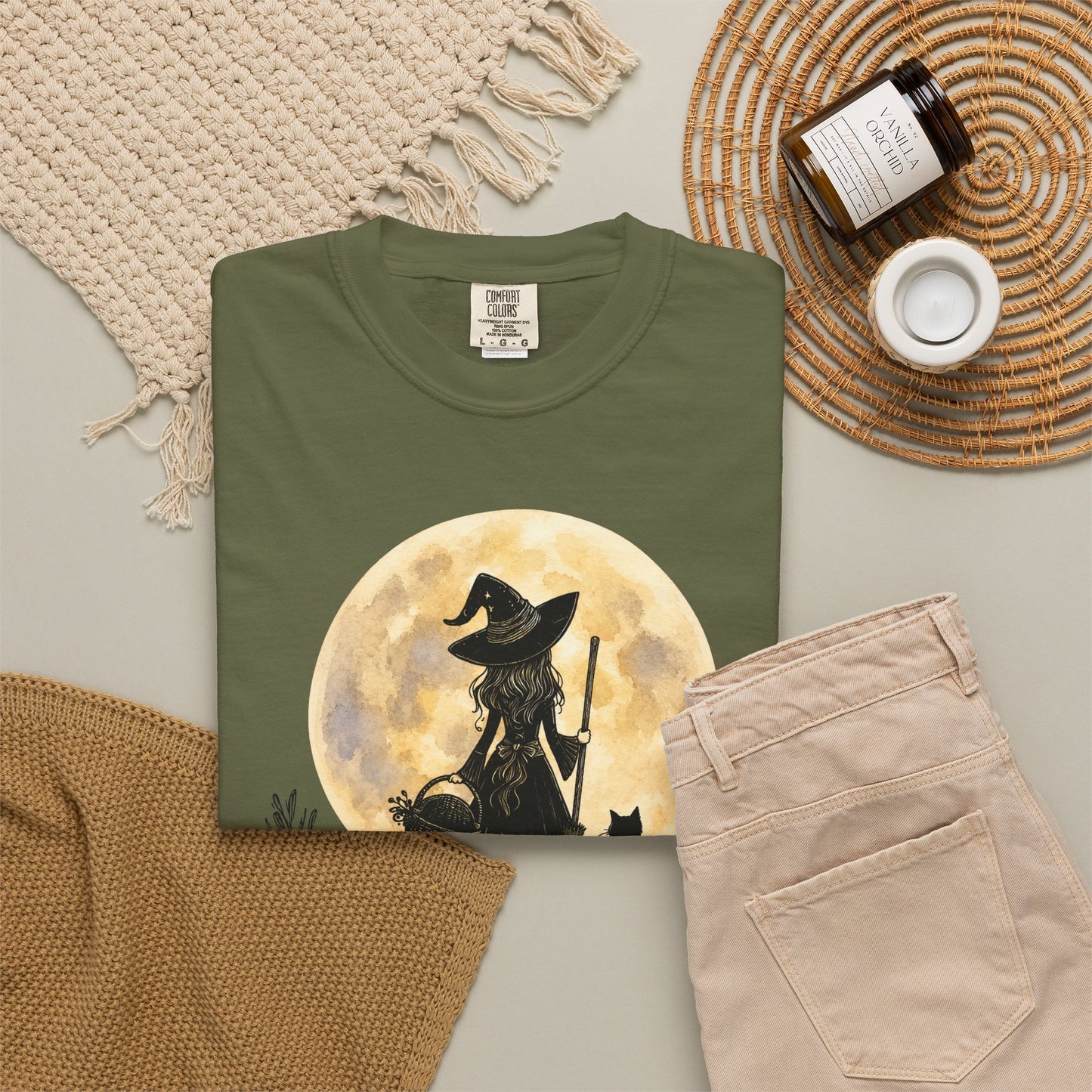 It's a Put on the Hat Kind of Day | Comfort Colors® Witch Graphic T-Shirt