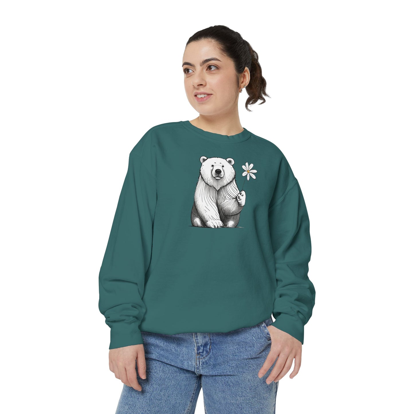 Wildflower Polar Bear Sweatshirt
