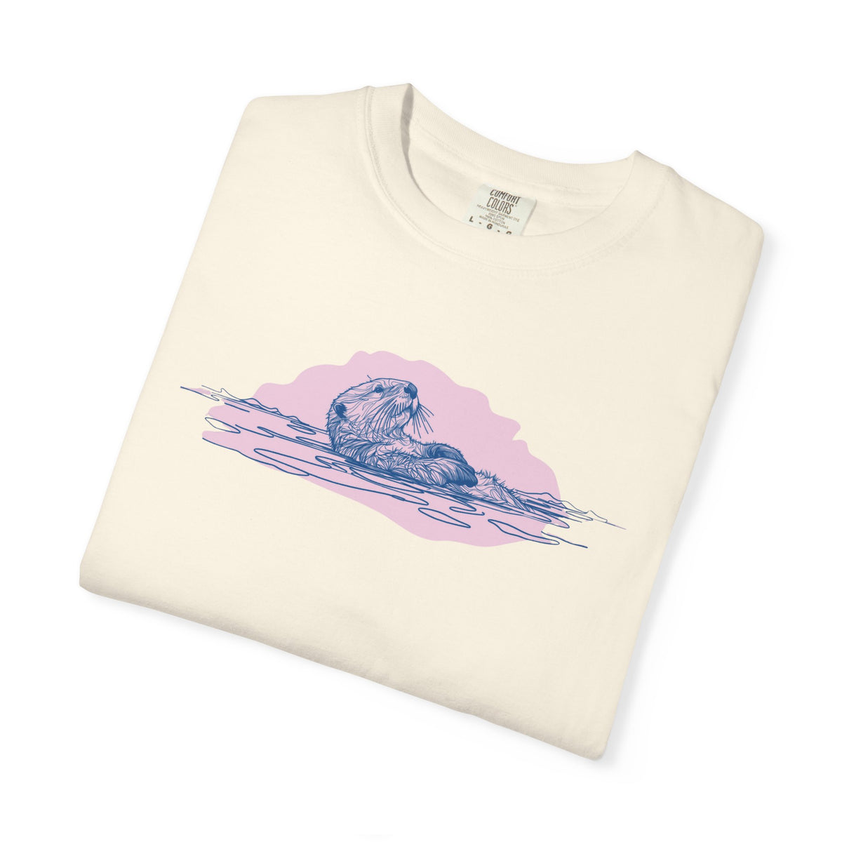 Sea Otter T-Shirt | Floating Otter Comfort Colors Tee