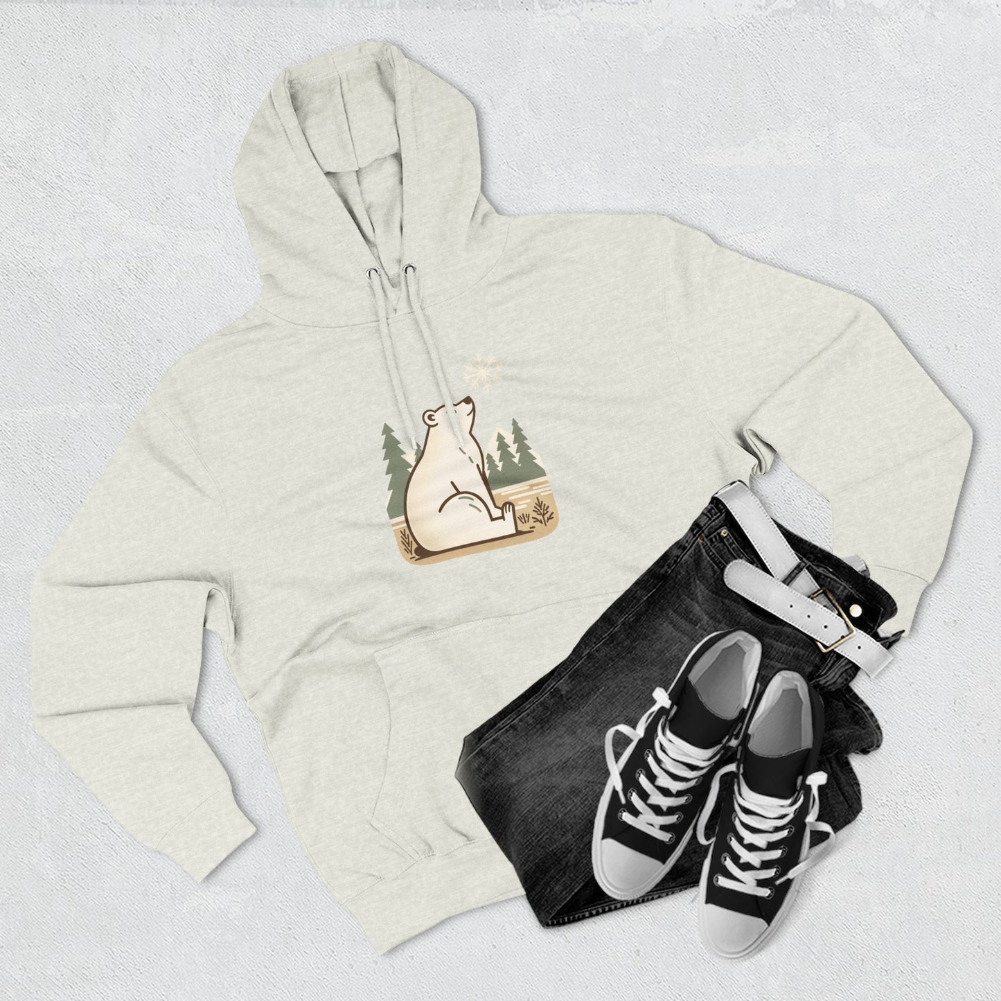 Polar Bear Snowflake Hoodie