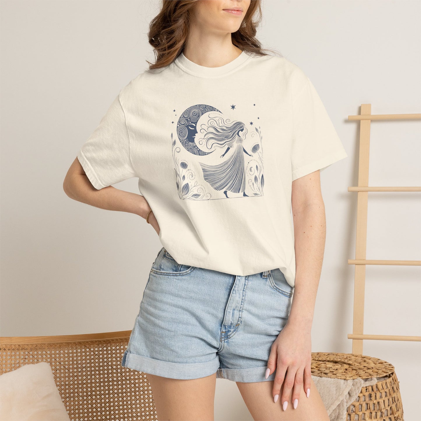 Moonlit Wildflower Woman Comfort Colors Tee