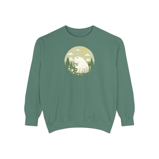 Alpine Polar Bear Comfort Colors Sweatshirt