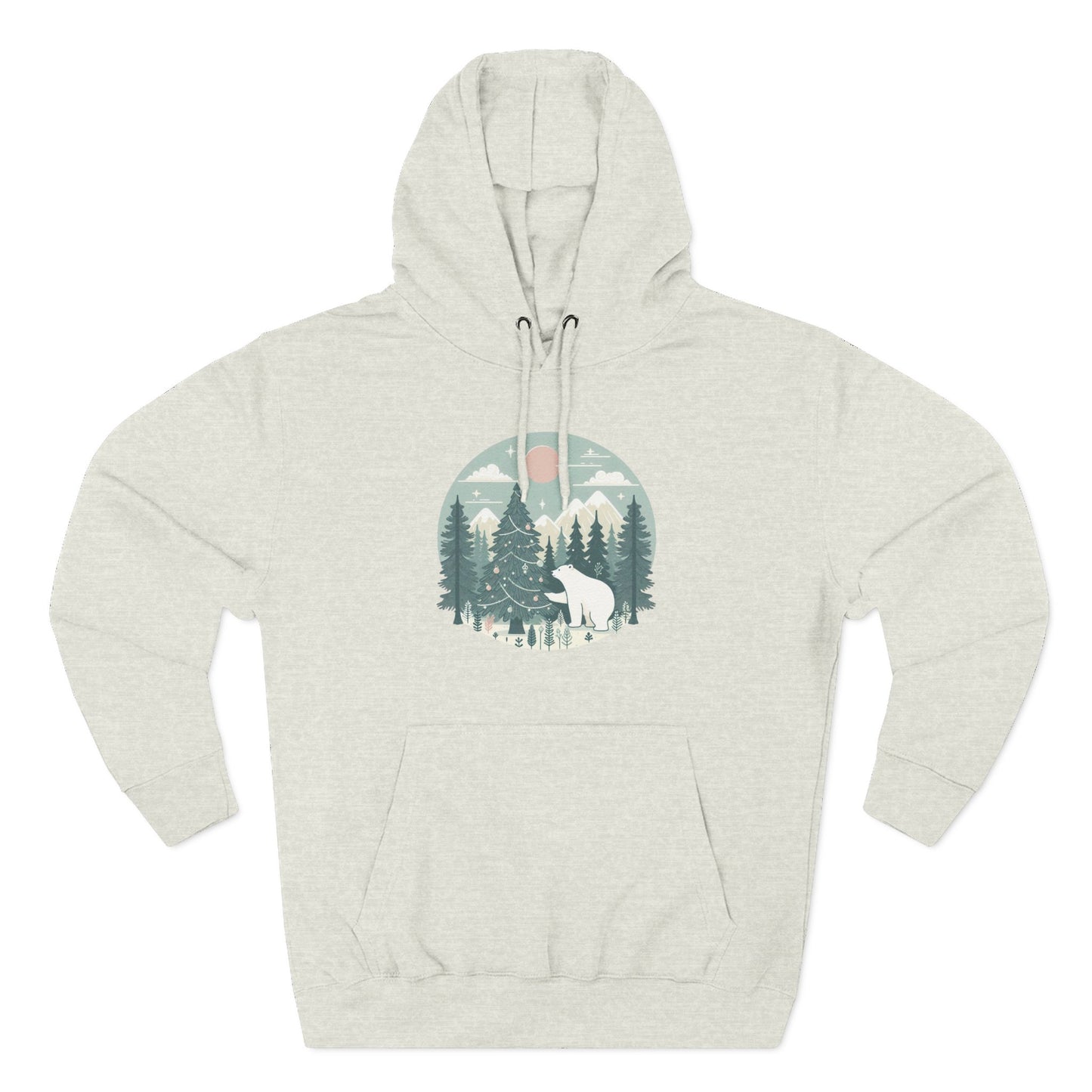 Winter Forest Polar Bear Hoodie