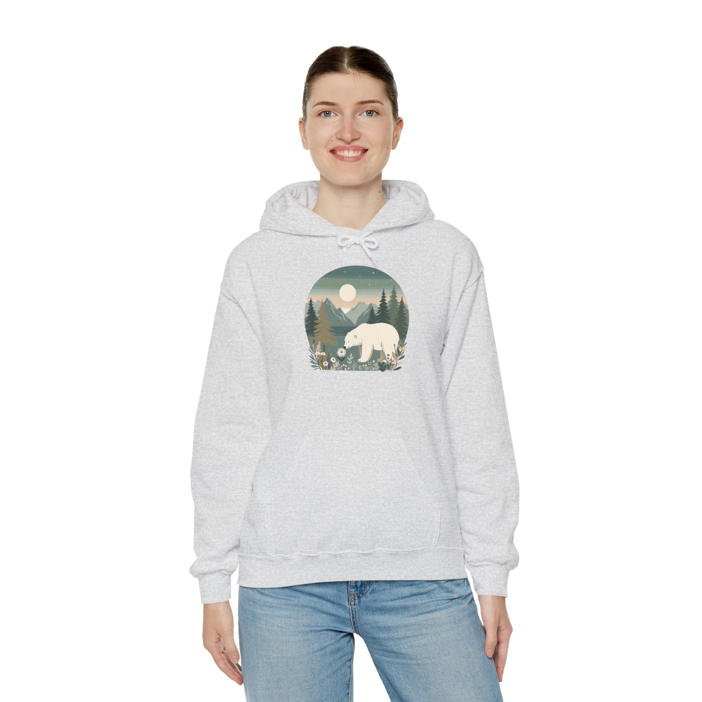 Moonlight Polar Bear Hoodie | Polar Den Edition