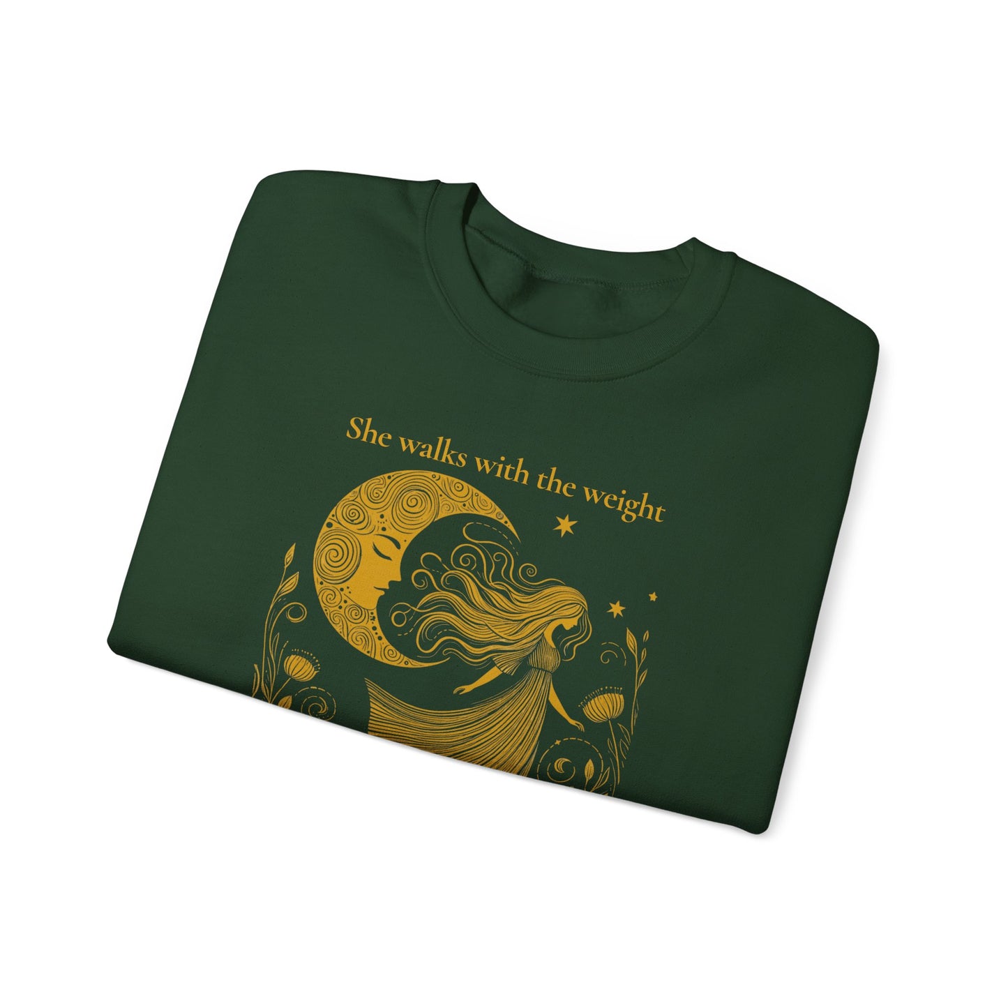 The Weight of Silence Celestial Art Sweatshirt |Mystic Den