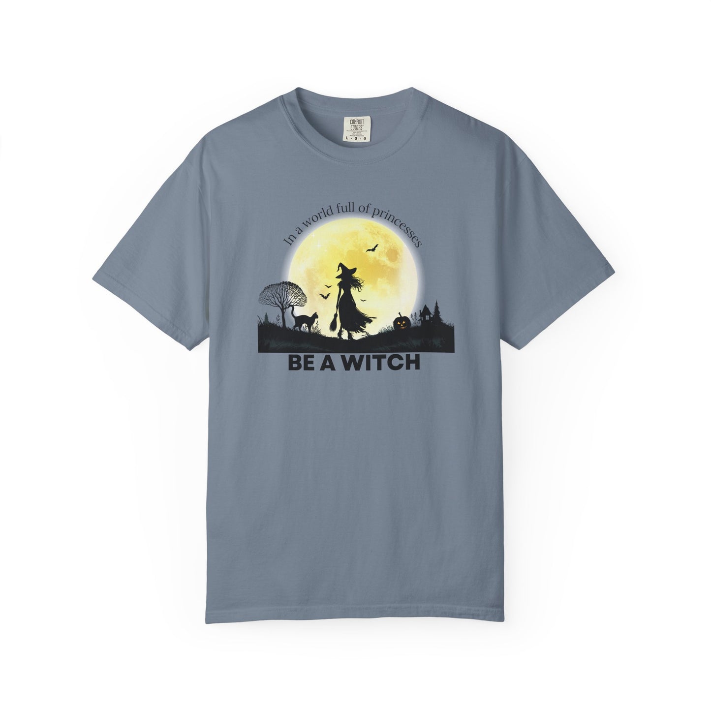 Be A Witch Celestial Moon Tee | Comfort Colors® Heritage Mystical Graphic Shirt