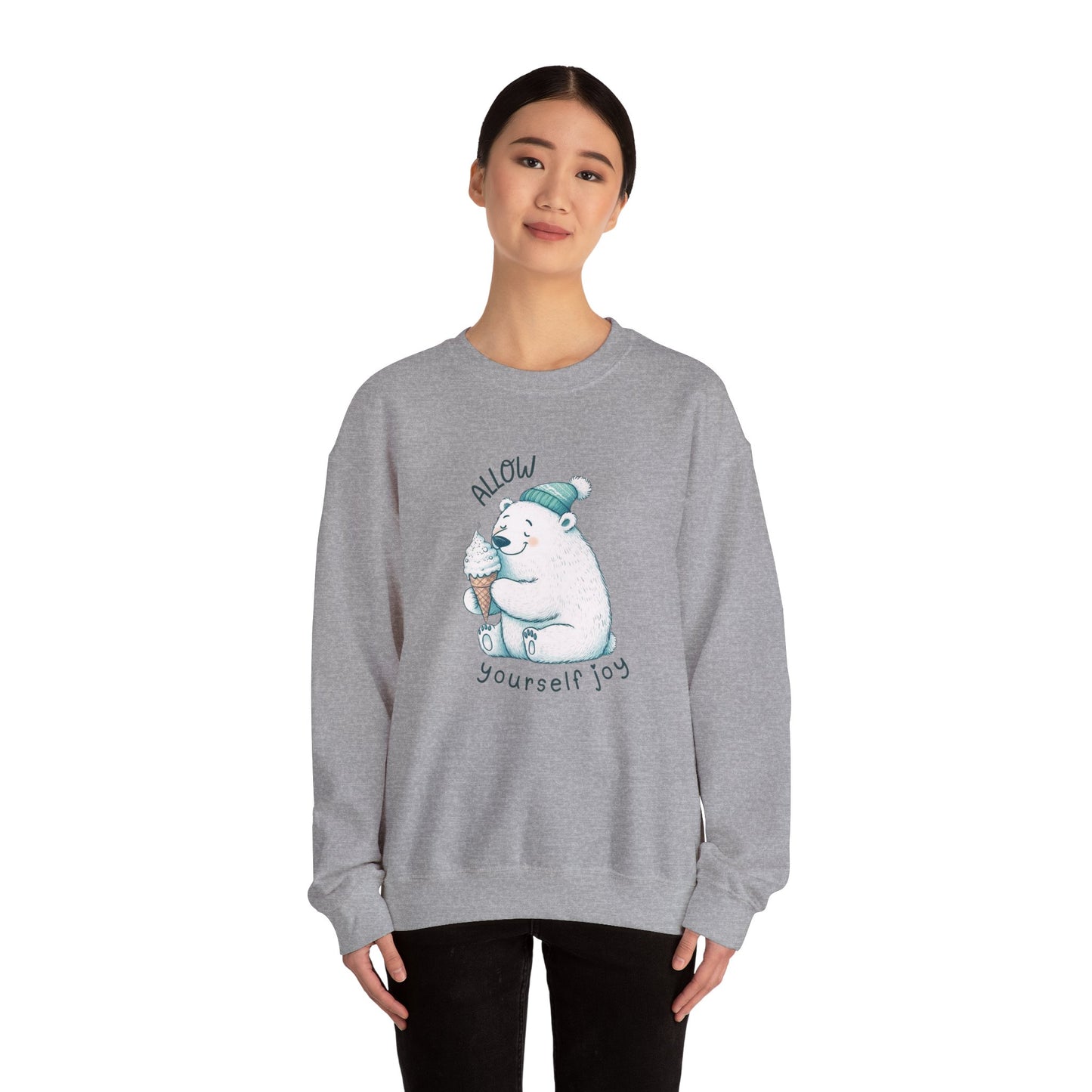 Allow Yourself Joy Polar Bear Sweatshirt