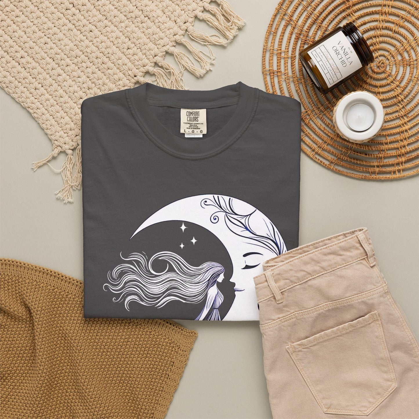 Moon Goddess T-Shirt — "She Remembered Who She Was" Inspirational Graphic Tee