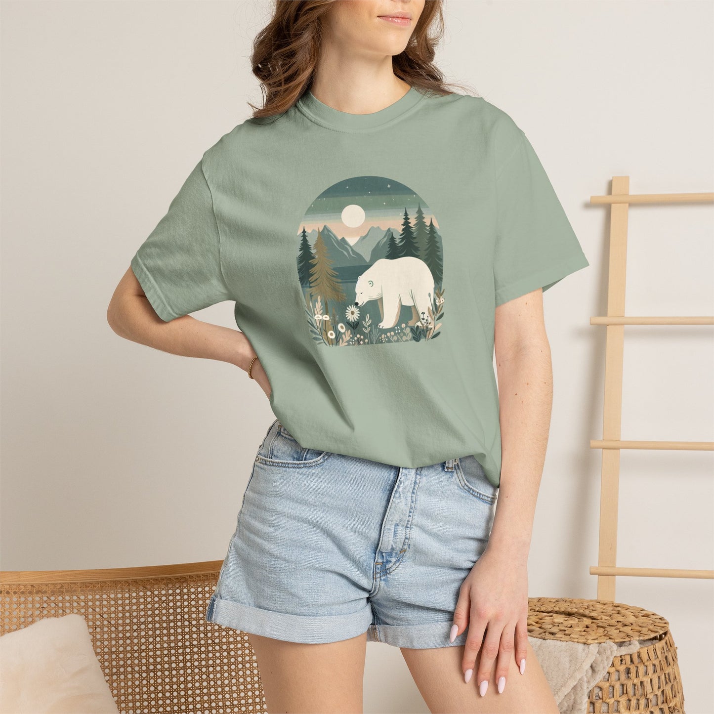Polar Bear Wilderness Comfort Colors Tee