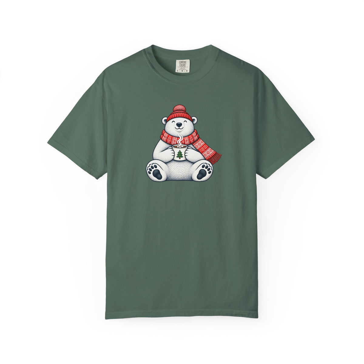 Cozy Cocoa Polar Bear Comfort Colors Tee