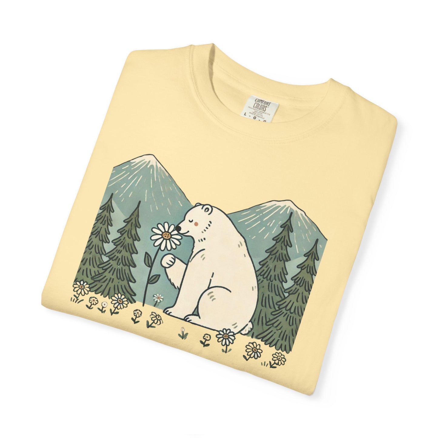 Woodland Polar Bear Comfort Colors Tee