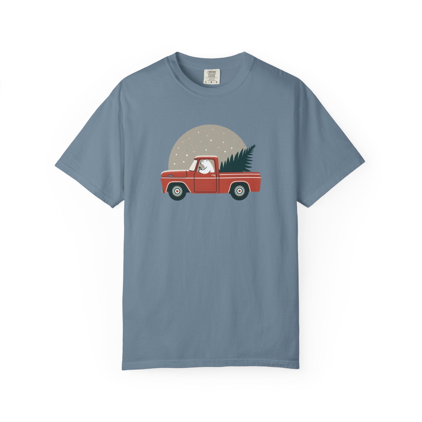 Vintage Polar Bear Christmas Truck Tee